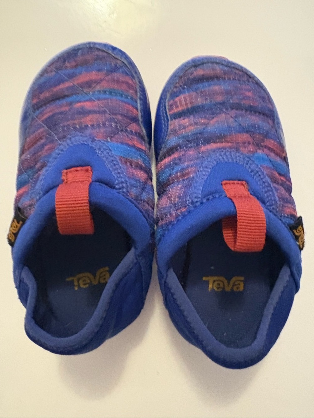 Teva ReEmber Tie-Dye Slip-On Shoes Toddler Size 8 Blue Multicolor